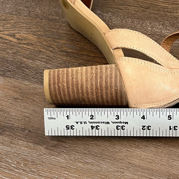 Lucky Brand Solinio Sandal Tan Leather Stacked Heel Boho Spring Summer Size 10 - Picture 9 of 10